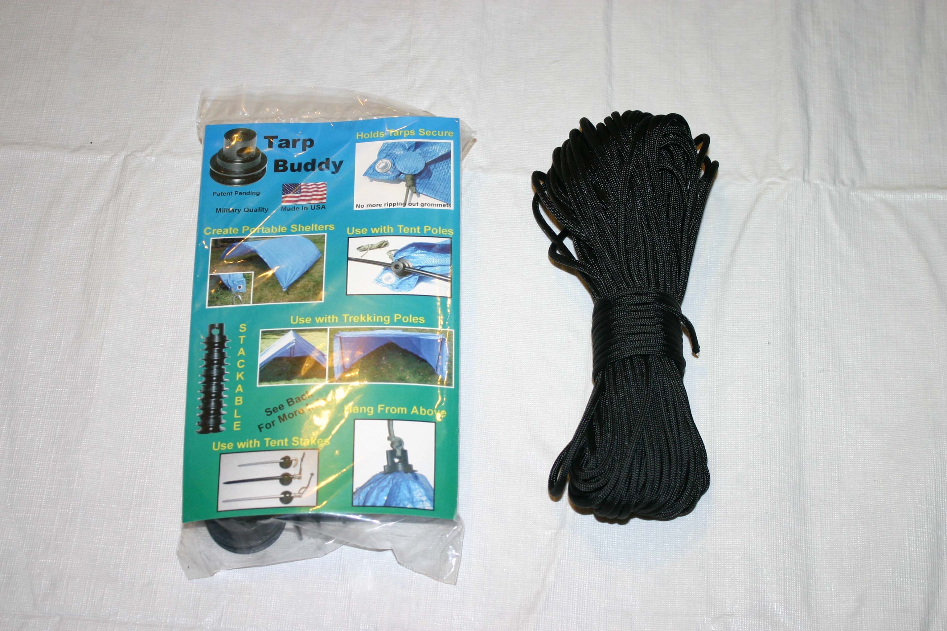 Tarp Buddy 10 Pack with 100' of cord